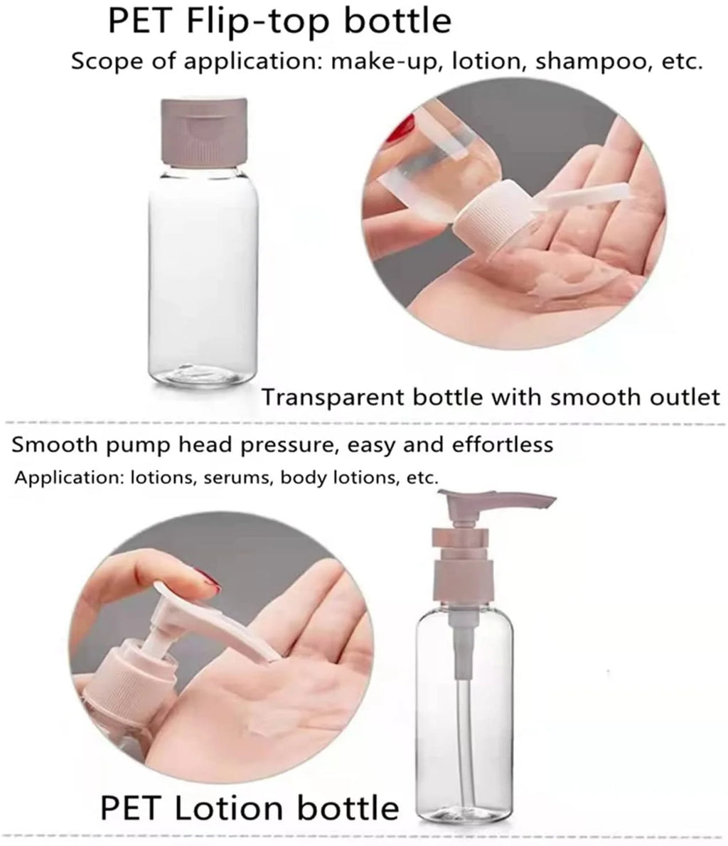 11-Pack Travel Bottles Set – Leak-Proof Toiletry Containers for Shampoo & Liquids, Portable & Tsa-Approved